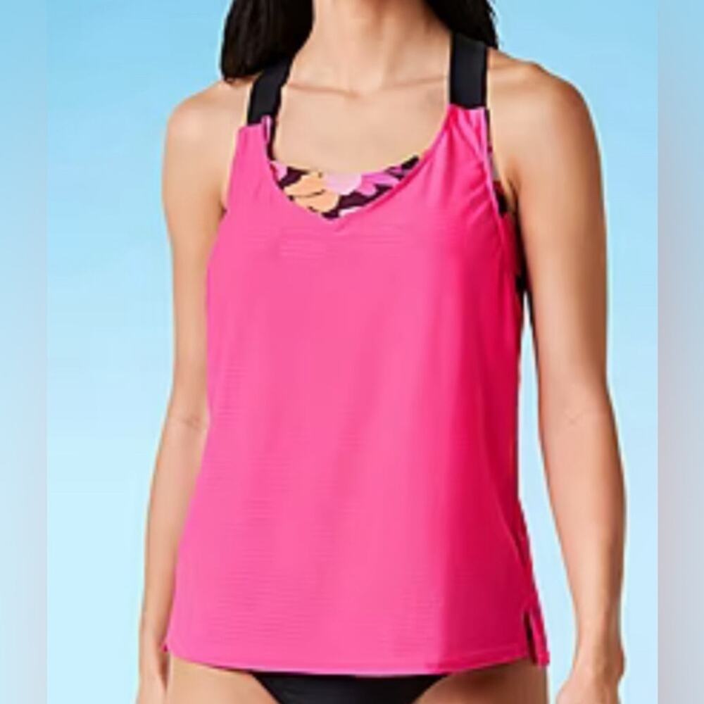 ZeroXposur Floral Tankini Swimsuit Top